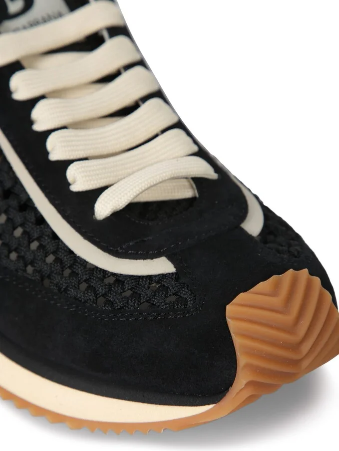 Black Lowtop Runner Sneakers - Image 4