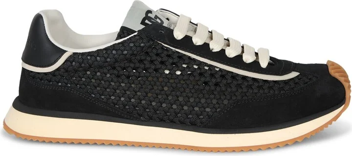 Black Lowtop Runner Sneakers