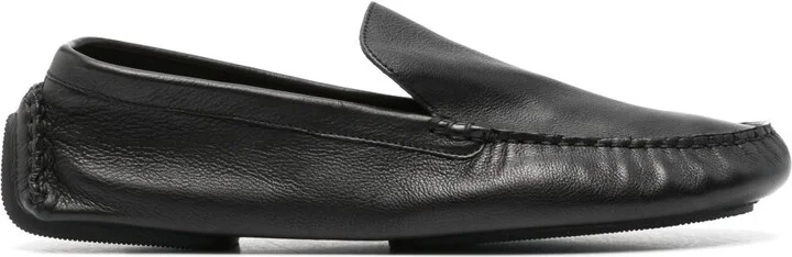 Black Lucca Leather Loafers