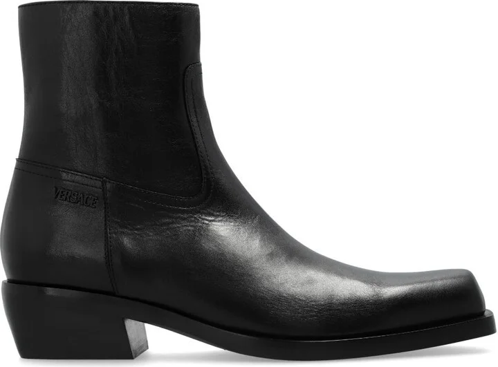 Black Luciano 50 Leather Boots