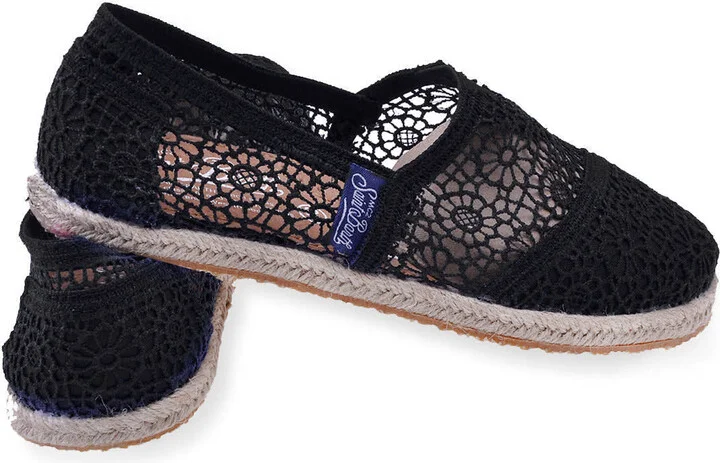 Black Macramè Espadrillas For Woman - Image 2