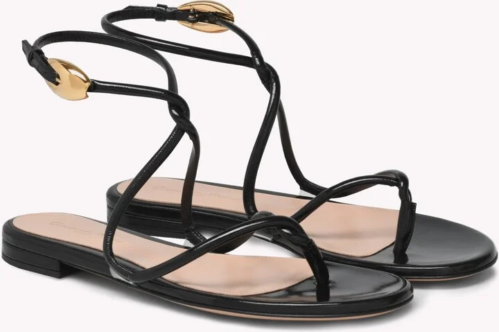 Black Mamba Flat Sandals - Image 2
