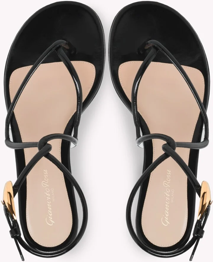 Black Mamba Flat Sandals - Image 3