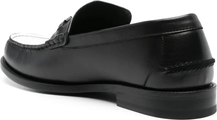 Black Medusa Leather Loafers - Image 3