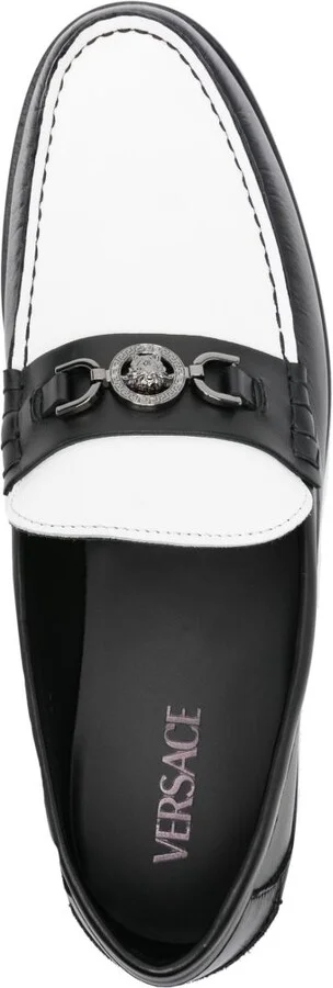 Black Medusa Leather Loafers - Image 4