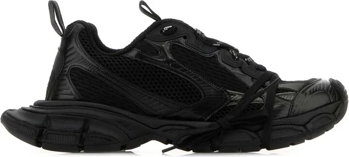 Black Mesh And Rubber 3xl Sneakers