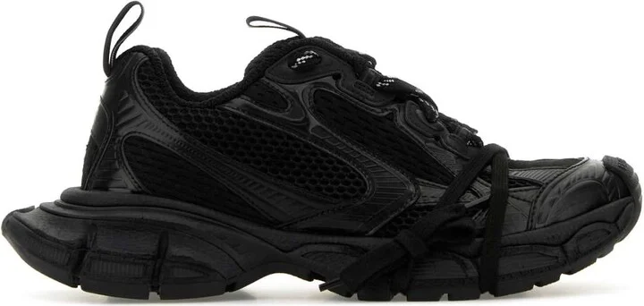 Black Mesh And Rubber 3xl Sneakers