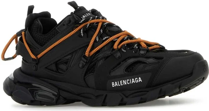Black Mesh And Rubber Track Trail Sneakers - Image 2