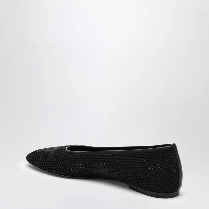 Black Mesh Ballerina With Logo - Image 4