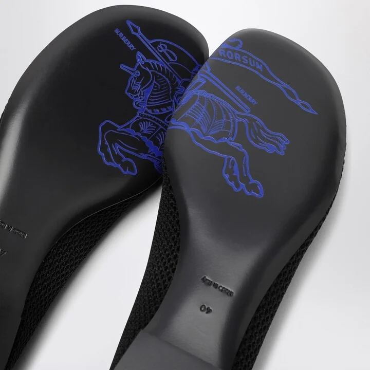 Black Mesh Ballerina With Logo - Image 5
