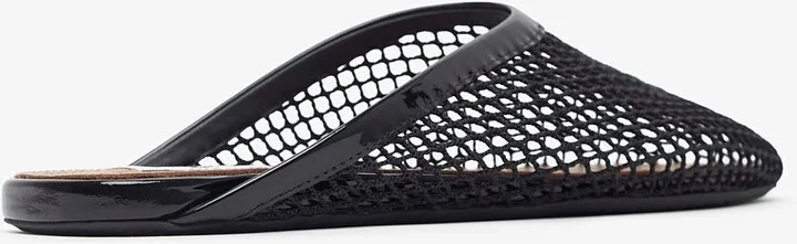 Black mesh flat Mules - Image 3
