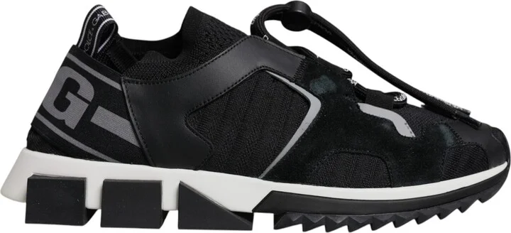 Black Mesh Sorrento Trekking Sneakers Men's Shoes (Pre-Owned)
