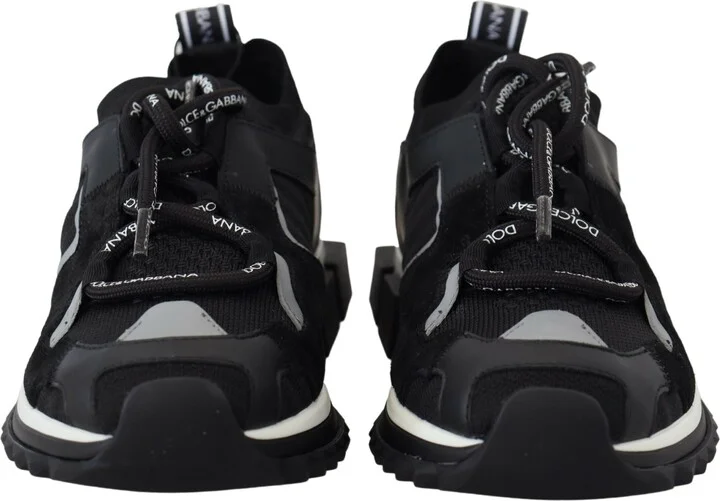 Black Mesh Sorrento Trekking Sneakers Women's Shoes - Image 2
