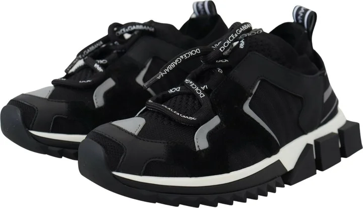 Black Mesh Sorrento Trekking Sneakers Women's Shoes - Image 3