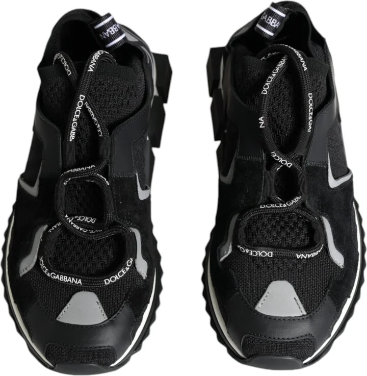 Black Mesh Sorrento Trekking Sneakers Women's Shoes - Image 3