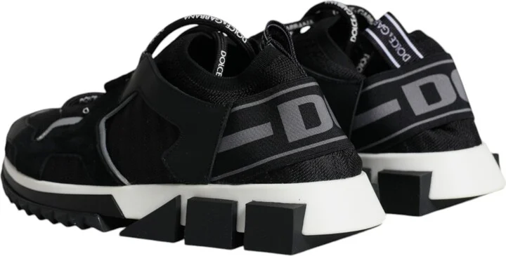 Black Mesh Sorrento Trekking Sneakers Women's Shoes - Image 5