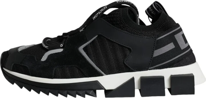Black Mesh Sorrento Trekking Sneakers Women's Shoes - Image 6