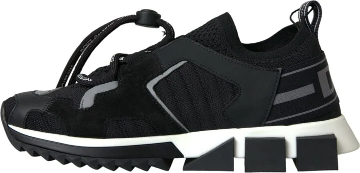 Black Mesh Sorrento Trekking Sneakers Women's Shoes - Image 5