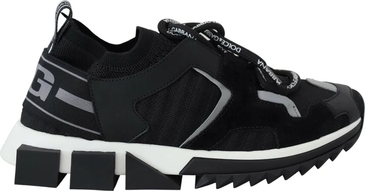 Black Mesh Sorrento Trekking Sneakers Women's Shoes