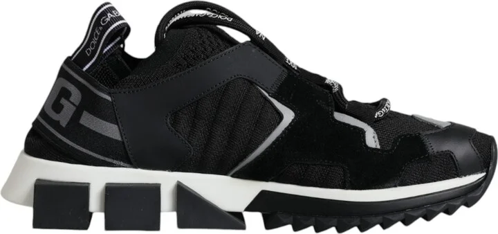 Black Mesh Sorrento Trekking Sneakers Women's Shoes