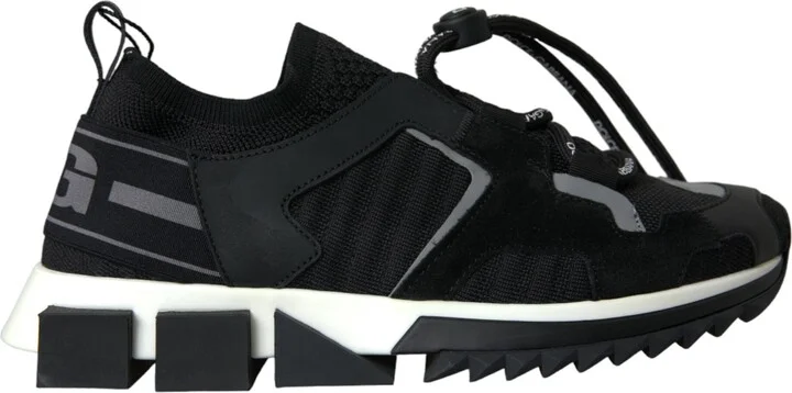 Black Mesh Sorrento Trekking Sneakers Women's Shoes