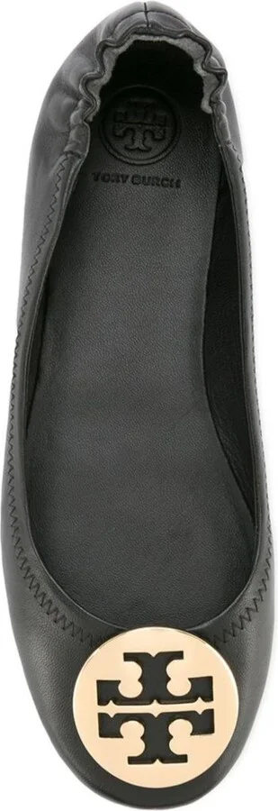 Black Minnie Logo Plaque Ballerina Shoes - Image 4