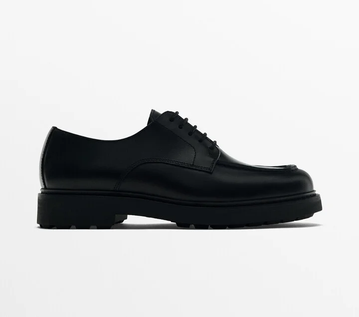 Black Moc Toe Shoes - Image 2
