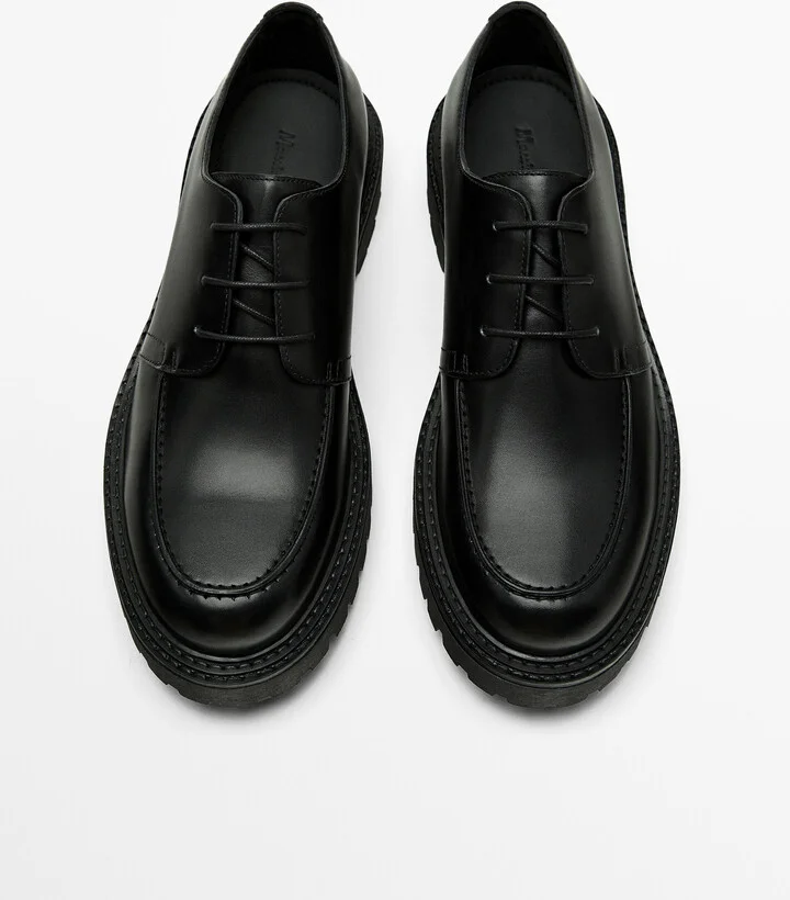 Black Moc Toe Shoes - Image 5