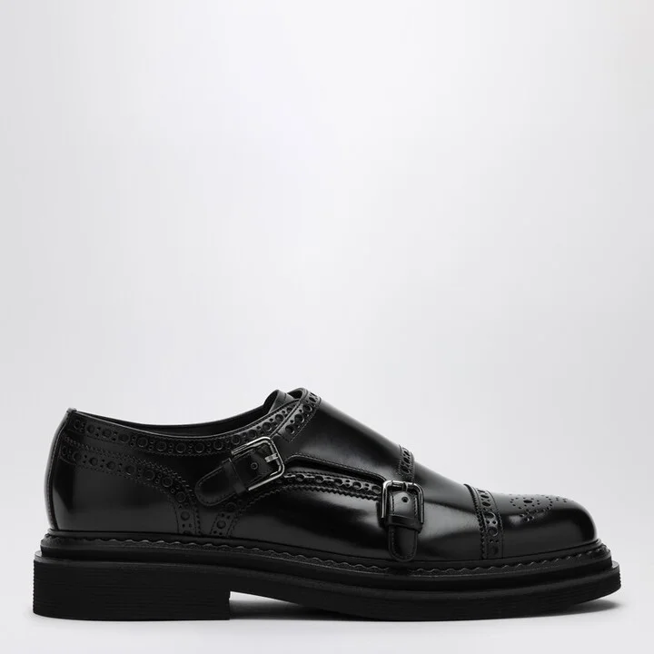 Black Monkstrap Loafer