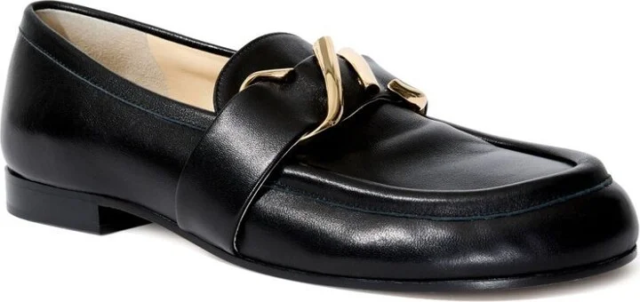 Black Monogram Leather Loafers - Image 2