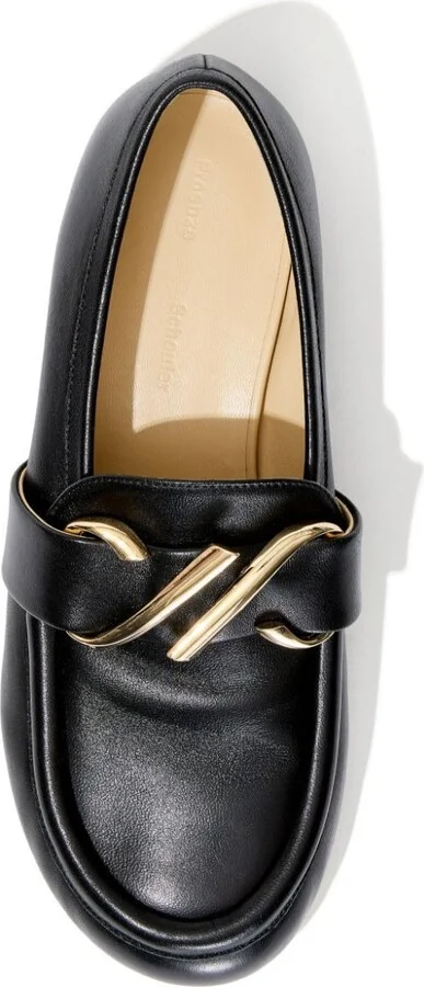 Black Monogram Leather Loafers - Image 4