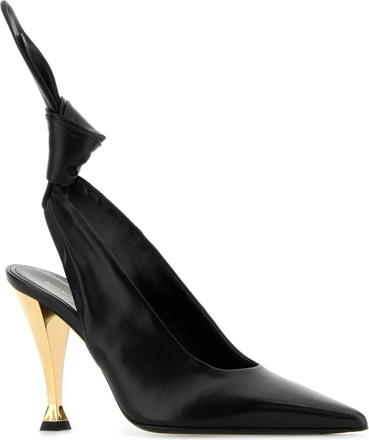 Black Nappa Leather Beauw Pumps - Image 2