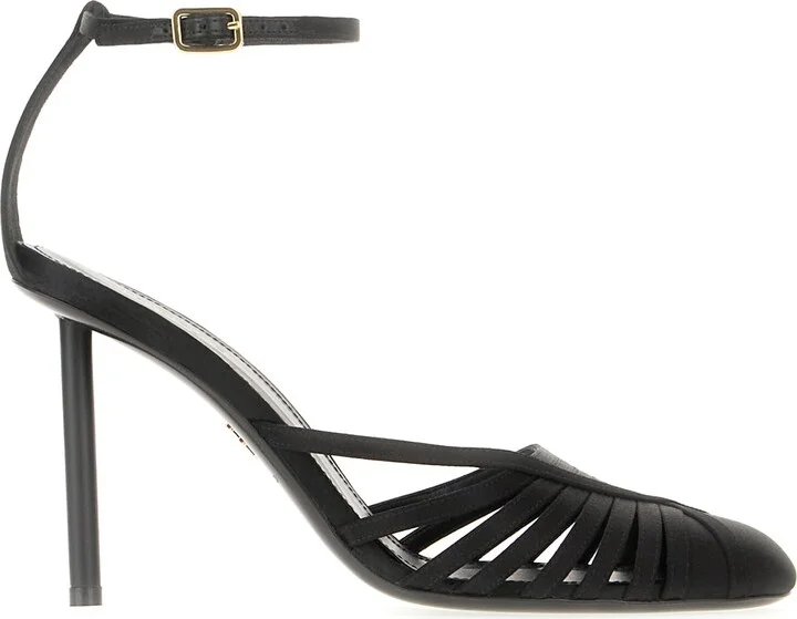 Black Nappa Leather Ermelia Pumps