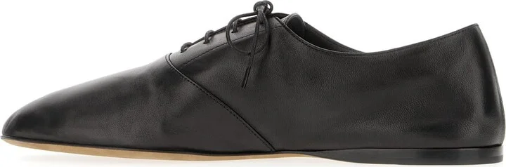 Black Nappa Leather Lace-up Shoes - Image 3