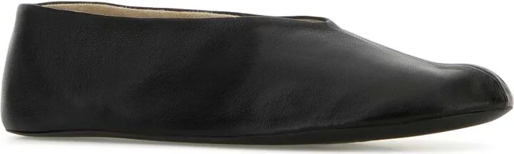 Black Nappa Leather Strella Ballerinas - Image 2