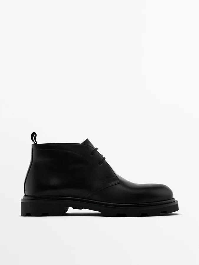 Black Nappa Safari Boots - Image 2