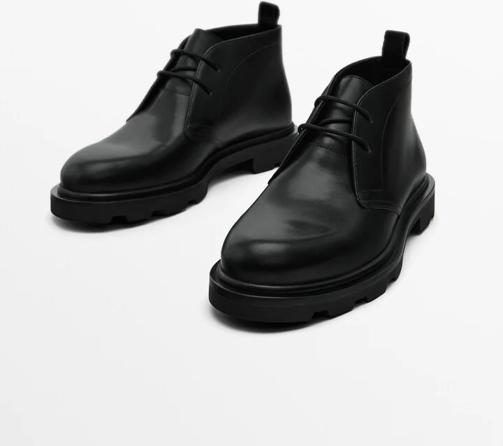 Black Nappa Safari Boots - Image 3