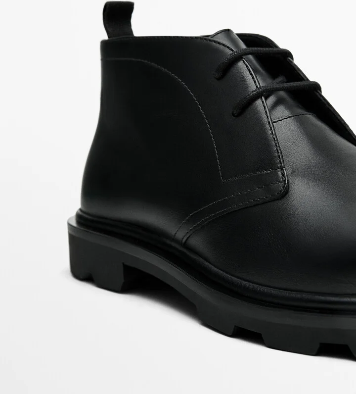 Black Nappa Safari Boots - Image 5