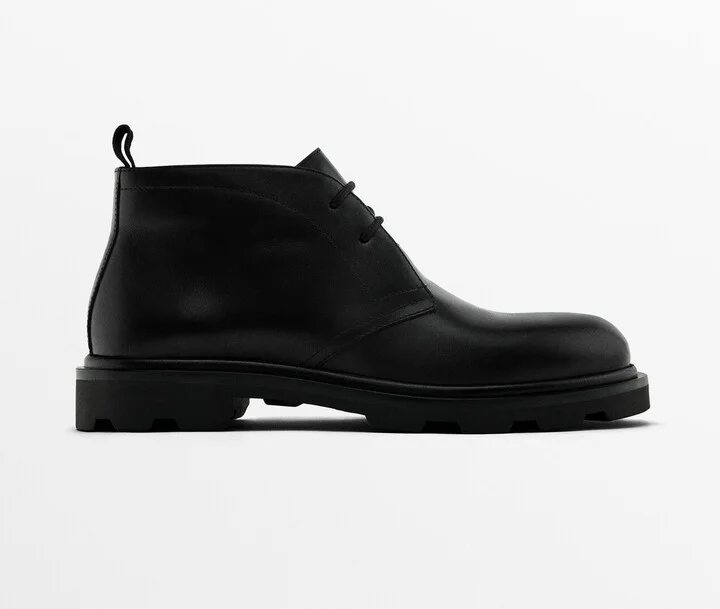 Black Nappa Safari Boots