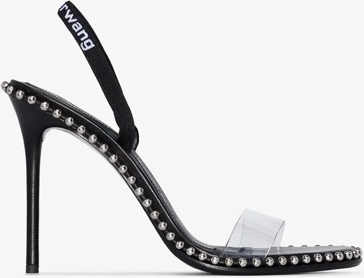 Black Nova 105 Slingback Leather Sandals