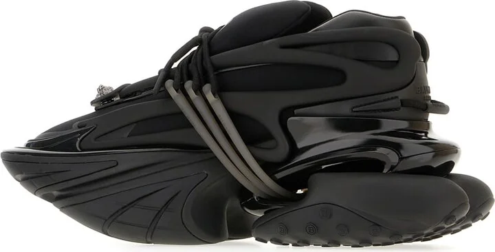 Black Nylon Blend Unicorn Sneakers - Image 3