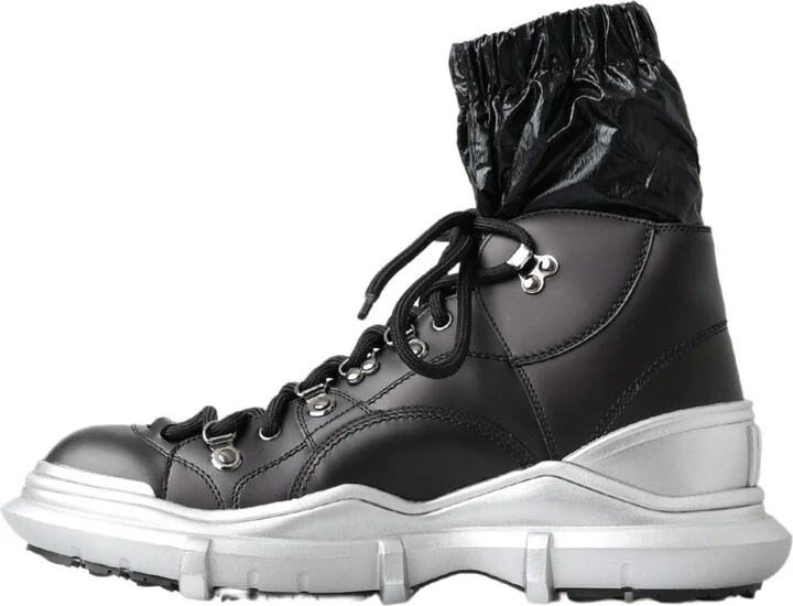 Black Nylon Galileo High Top Sneakers Men's Shoes - Image 2