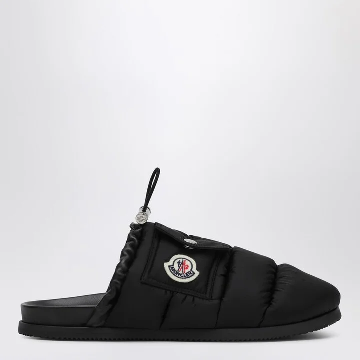 Black nylon mule Mon Pocket
