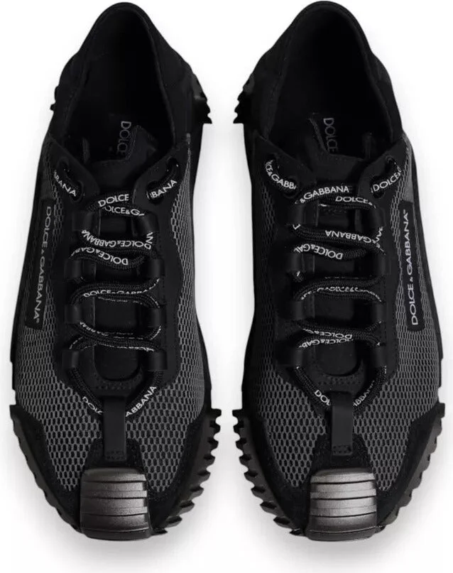 Black Nylon NS1 Low Top Men Sneakers Men's Shoes (Pre-Owned) - Image 3
