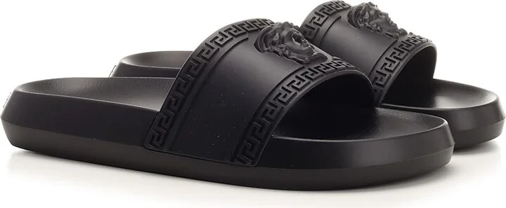 Black 'palazzo' Slides - Image 2