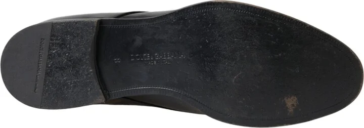 Black Patent Leather Derby Formal Dress Men's Shoes (Pre-Owned) - Image 6