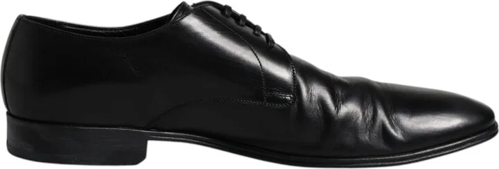 Black Patent Leather Derby Men Dress Men's Shoes (Pre-Owned)