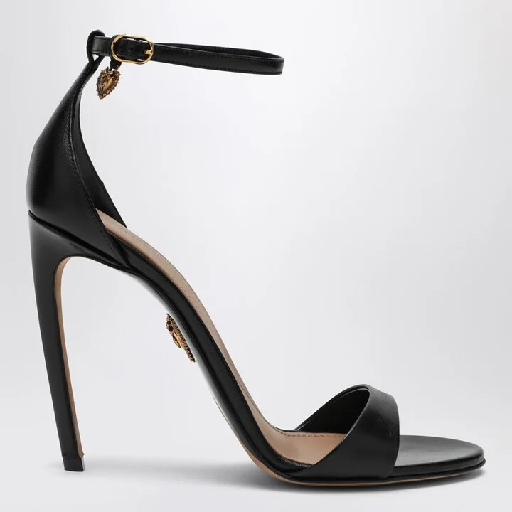 Black patent leather Devotion sandals