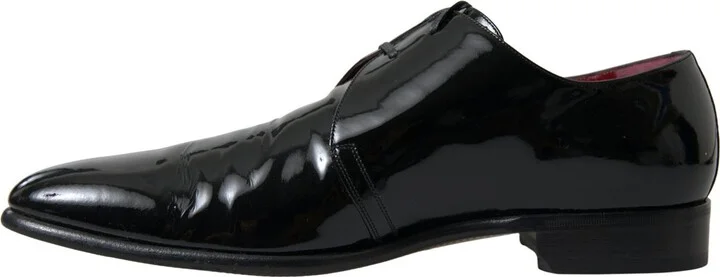 Black Patent Leather Formal Men's Shoes - Image 3