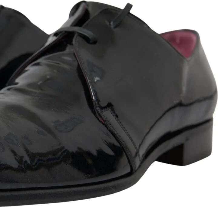 Black Patent Leather Formal Men's Shoes - Image 6